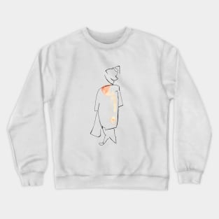 Woman Minimal Art Crewneck Sweatshirt